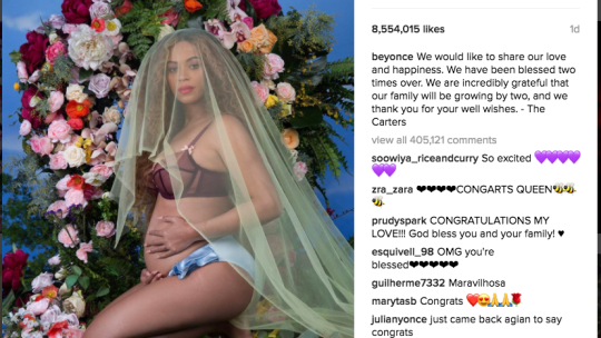 Beyonce's PR Pro Instagram Post